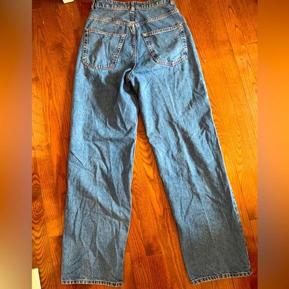 Dark Wash Wide leg H&M Jeans Size 4 - Picture 2 of 4